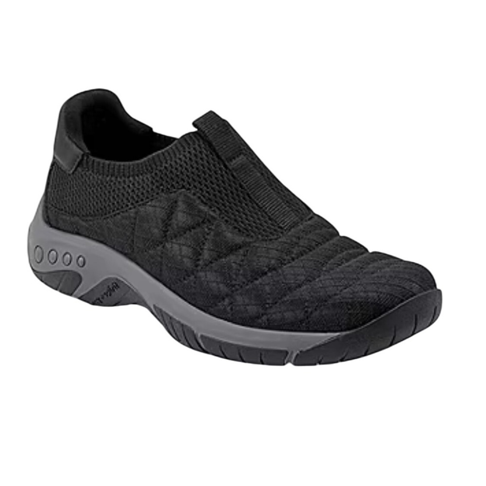 Easy Spirit Sewallis2 Black Quilted‎ Slip On Comfort Walking Shoes 9.5M